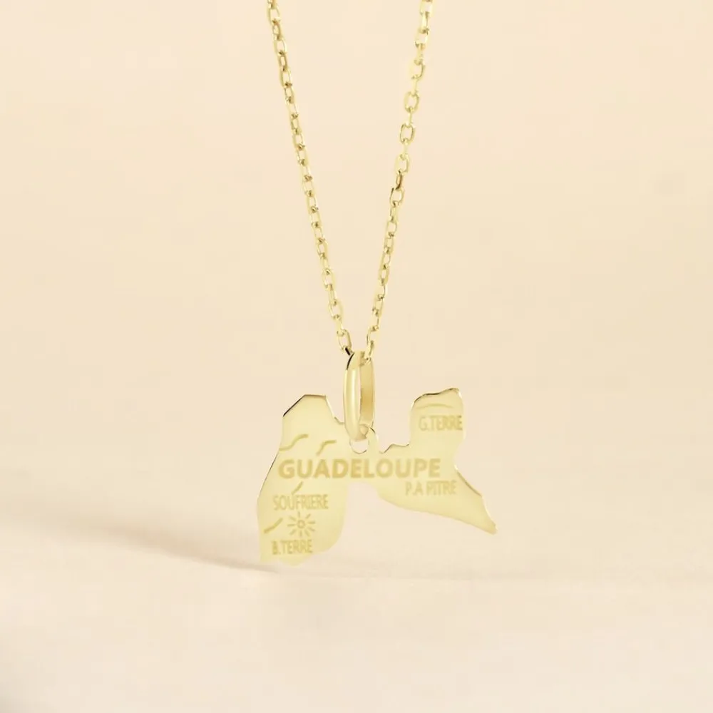 Marc Orian Pendentifs|Pendentifs Personnalisés > Pendentif Gaietana Guadeloupe Or Jaune