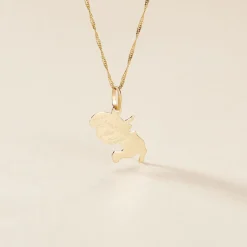Marc Orian Pendentifs|Pendentifs Personnalisés > Pendentif Gaietana Martinique Or Jaune