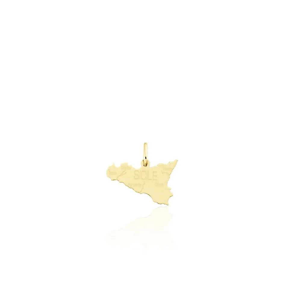 Pendentif Gaietana Sicile Or Jaune