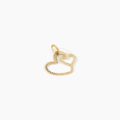 Marc Orian Pendentifs|Pendentifs > Pendentif Glady Coeurs Diamantes Or Jaune