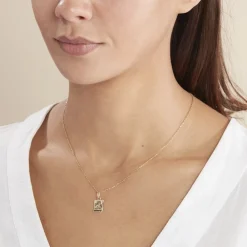 Marc Orian Pendentifs|Pendentifs Personnalisés > Pendentif Golda Ange Parchemin Or Jaune