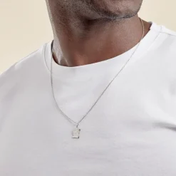Marc Orian Pendentifs|Pendentifs Personnalisés > Pendentif Golda Ange Parchemin Or Blanc
