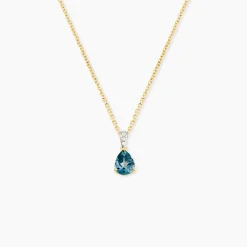 Marc Orian Anniversaire De Mariage|Pendentifs > Pendentif Gorgel Or Jaune Topaze Oxyde De Zirconium or jaune topaze bleu london