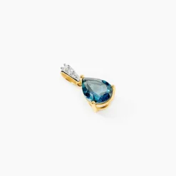 Marc Orian Anniversaire De Mariage|Pendentifs > Pendentif Gorgel Or Jaune Topaze Oxyde De Zirconium or jaune topaze bleu london