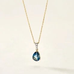 Marc Orian Anniversaire De Mariage|Pendentifs > Pendentif Gorgel Or Jaune Topaze Oxyde De Zirconium or jaune topaze bleu london