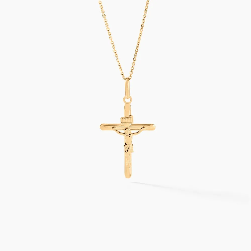 Marc Orian Cadeaux Communion|Bijoux Or > Pendentif Haley Croix Or Jaune