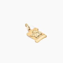 Pendentif Hanne Ange Parchemin Or Jaune