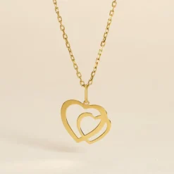 Marc Orian Pendentifs|Pendentifs > Pendentif Hasna Coeurs Lisses Or Jaune