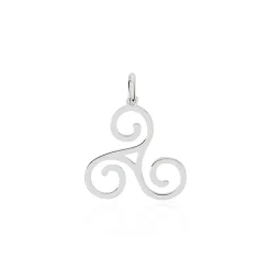 Pendentif Helge Argent Blanc