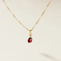 Marc Orian Pendentifs|Bijoux Enfant > Pendentif Helidie Coccinelle Or Jaune