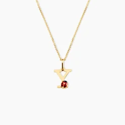 Marc Orian Pendentifs|Bijoux Enfant > Pendentif Helidie Coccinelle Lettre Or Jaune