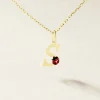 Marc Orian Pendentifs|Bijoux Enfant > Pendentif Helidie Coccinelle Lettre Or Jaune