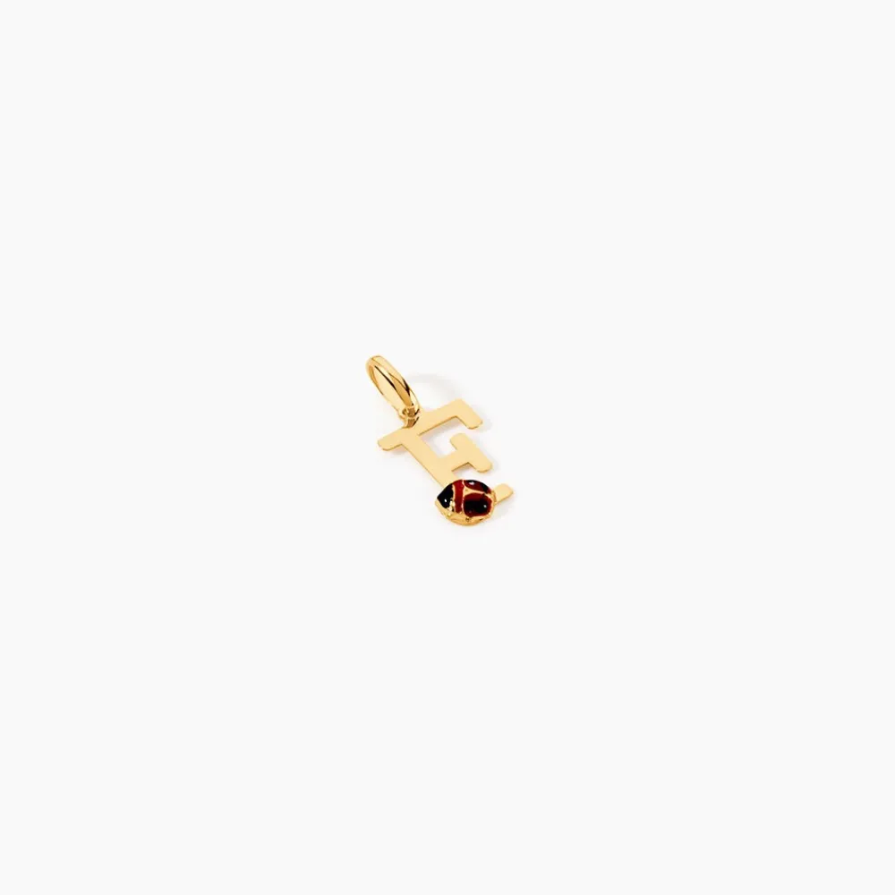 Marc Orian Pendentifs|Bijoux Enfant > Pendentif Helidie Coccinelle Lettre Or Jaune