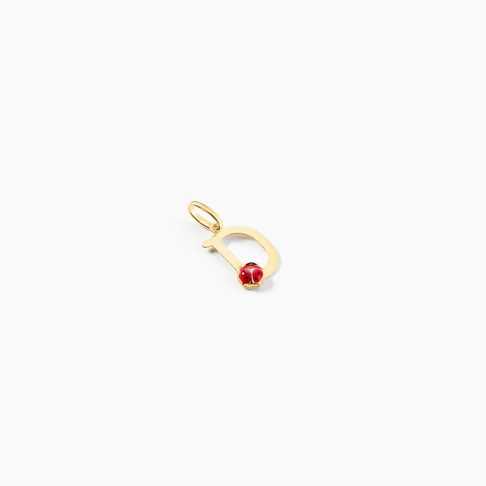 Marc Orian Pendentifs|Bijoux Enfant > Pendentif Helidie Coccinelle Lettre Or Jaune
