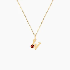 Marc Orian Pendentifs|Bijoux Enfant > Pendentif Helidie Coccinelle Lettre Or Jaune