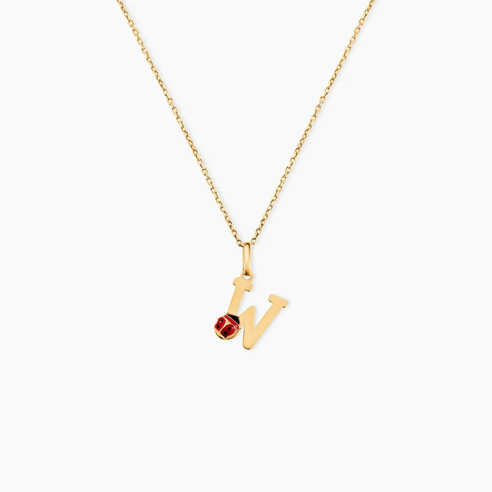 Marc Orian Pendentifs|Bijoux Enfant > Pendentif Helidie Coccinelle Lettre Or Jaune