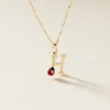 Pendentif Helidie Coccinelle Lettre Or Jaune