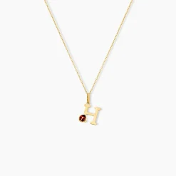 Pendentif Helidie Coccinelle Lettre Or Jaune