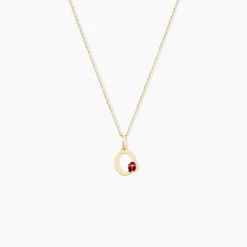 Pendentif Helidie Coccinelle Lettre Or Jaune