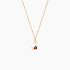 Pendentif Helidie Coccinelle Lettre Or Jaune