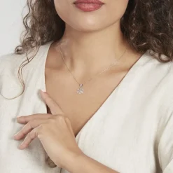 Marc Orian Pendentifs|Pendentifs > Pendentif Herbertine Flocon Or Blanc