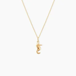 Pendentif Illide Hippocampe Or Jaune