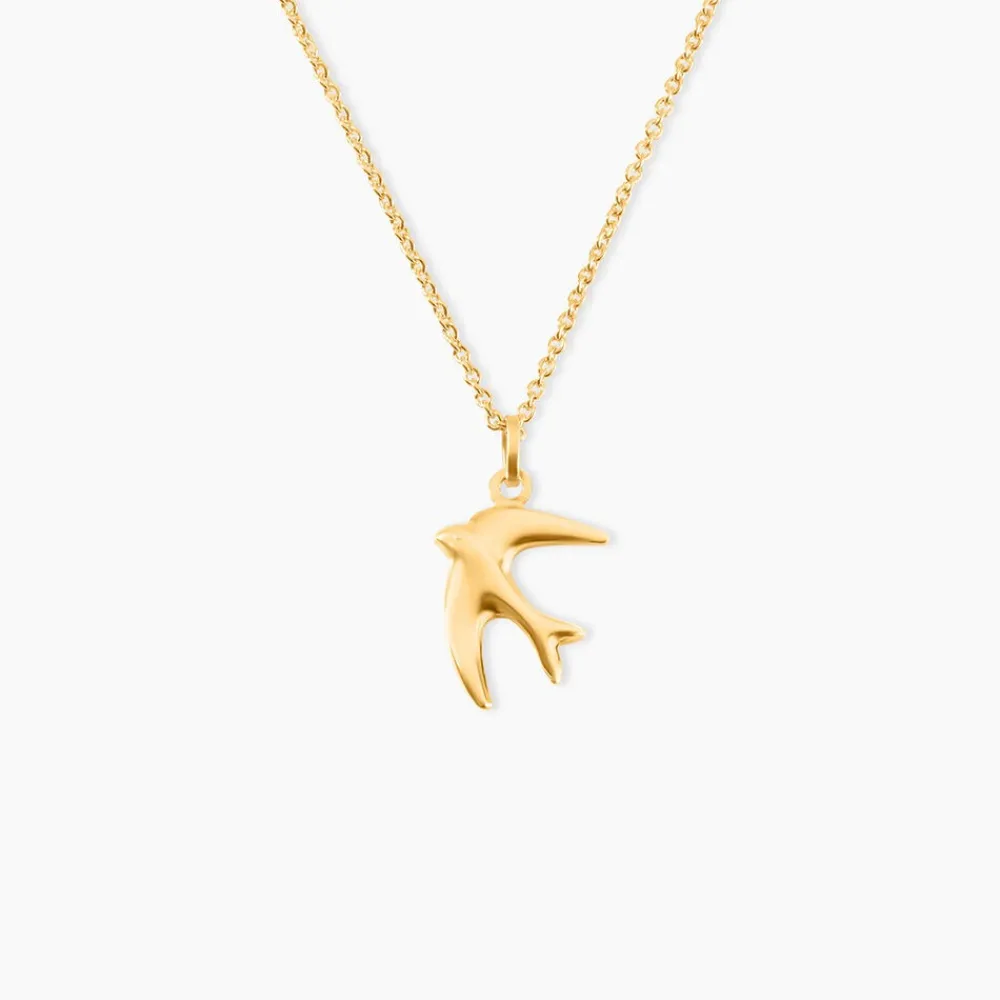Marc Orian Pendentifs|Pendentifs > Pendentif Illide Hirondelle Or Jaune