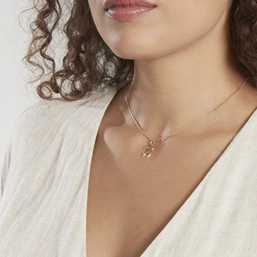 Marc Orian Pendentifs|Pendentifs > Pendentif Illide Hirondelle Or Jaune