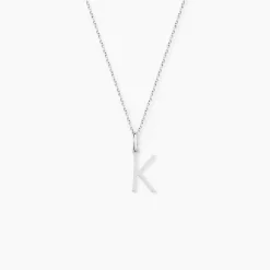 Pendentif Ionia Lettre Or Blanc