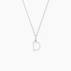 Pendentif Ionia Lettre Or Blanc