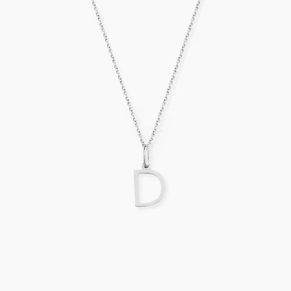 Pendentif Ionia Lettre Or Blanc