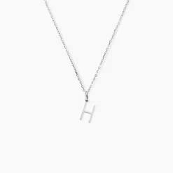 Pendentif Ionia Lettre Or Blanc