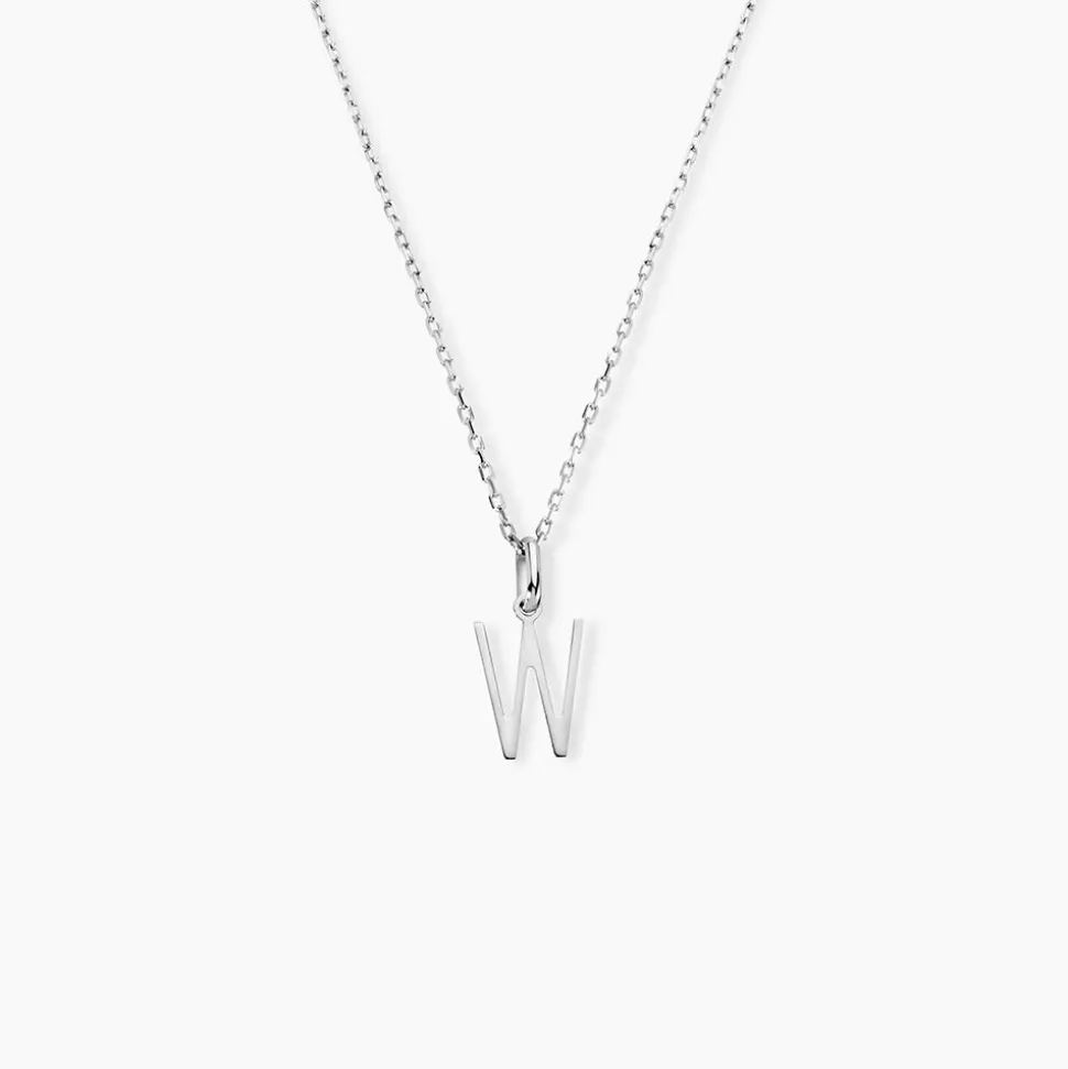 Pendentif Ionia Lettre Or Blanc