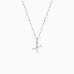 Pendentif Ionia Lettre Or Blanc