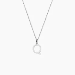 Pendentif Ionia Lettre Or Blanc