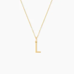 Pendentif Ionia Lettre Or Jaune