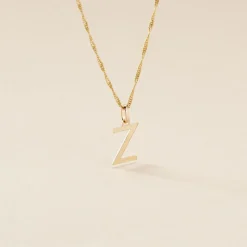 Pendentif Ionia Lettre Or Jaune