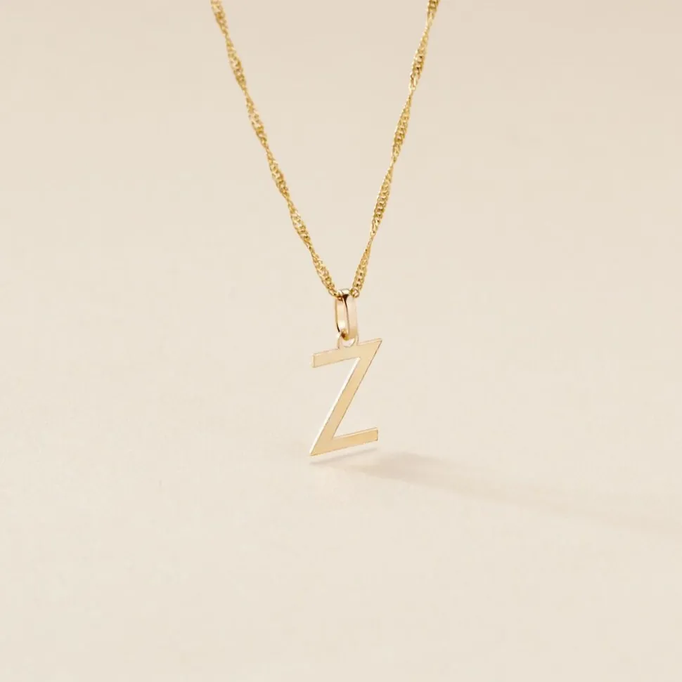 Pendentif Ionia Lettre Or Jaune