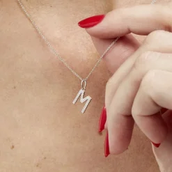 Marc Orian Pendentifs|Pendentifs > Pendentif Klementine Or Blanc Oxyde De Zirconium