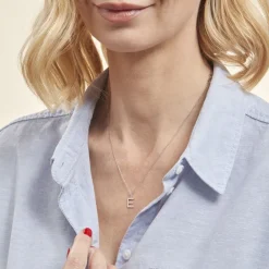 Marc Orian Bijoux Zirconium|Pendentifs > Pendentif Klementine Or Blanc Oxyde De Zirconium