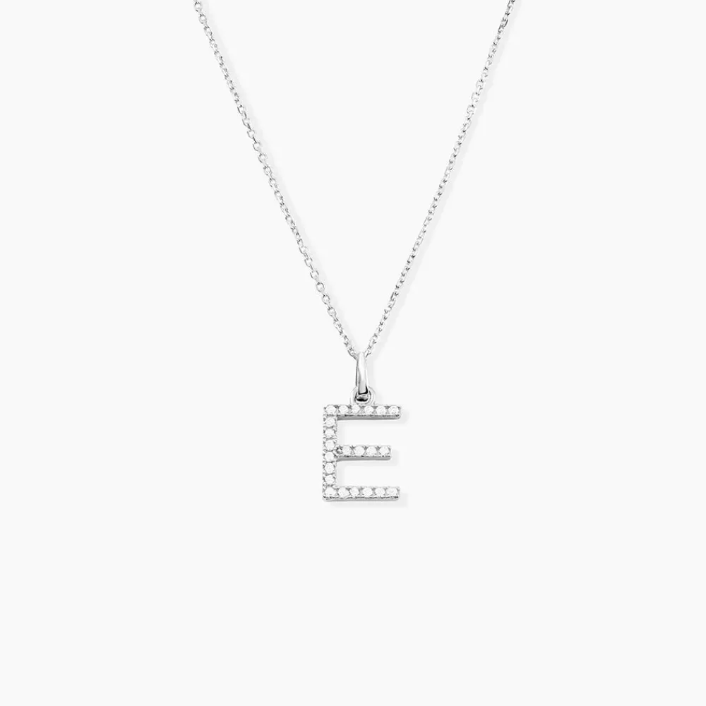 Marc Orian Bijoux Zirconium|Pendentifs > Pendentif Klementine Or Blanc Oxyde De Zirconium