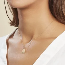 Pendentif Lamie Zodiaque Parchemin Or Jaune