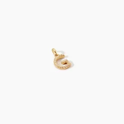 Pendentif Lettre G Or Jaune Oxyde