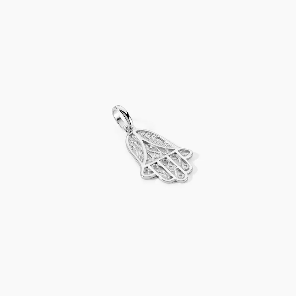 Marc Orian Pendentifs|Pendentifs > Pendentif Luce-marie Argent Blanc