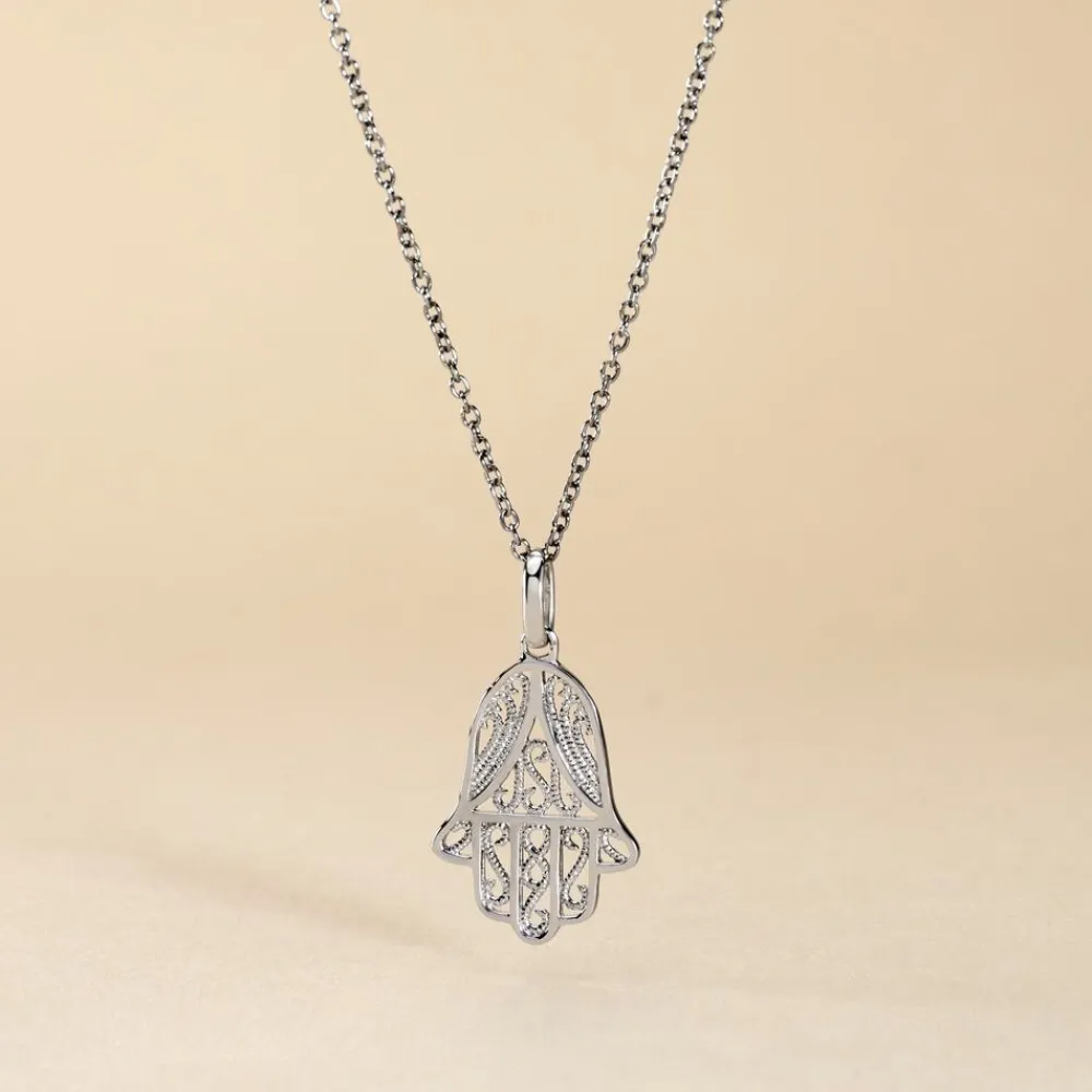Marc Orian Pendentifs|Pendentifs > Pendentif Luce-marie Argent Blanc