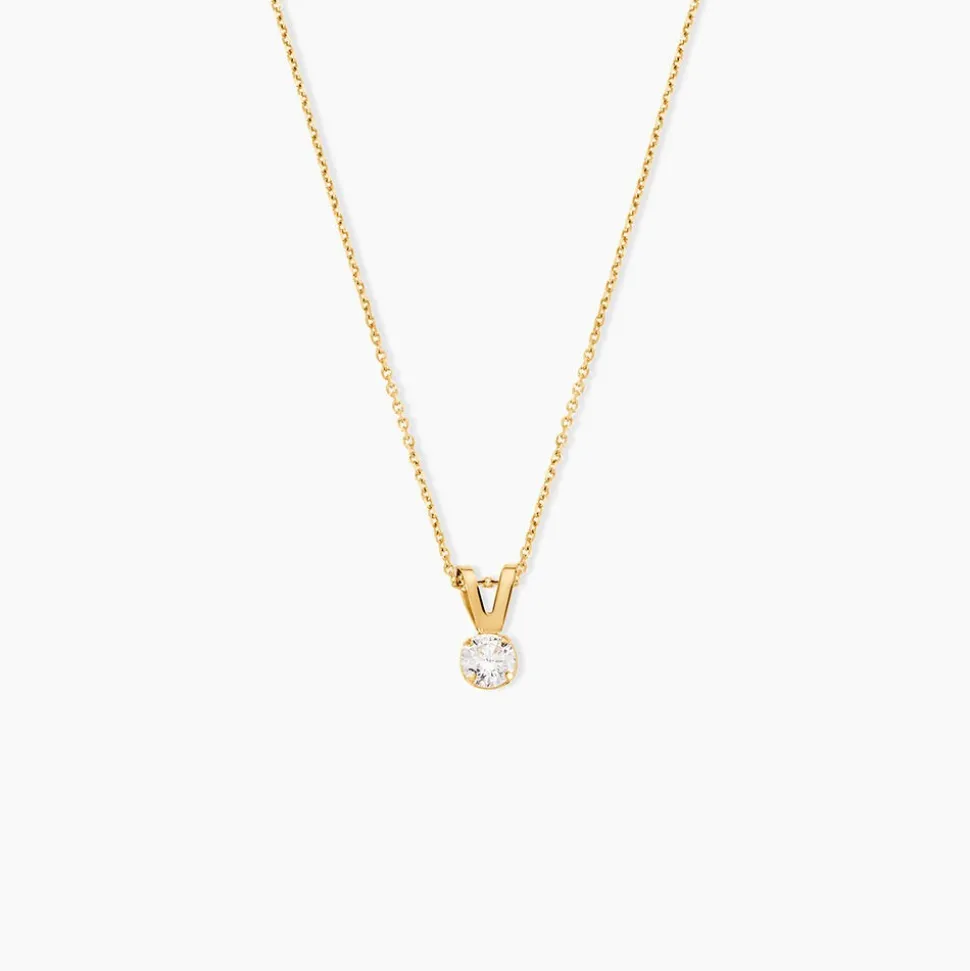 Pendentif Mabila Or Jaune Oxyde De Zirconium