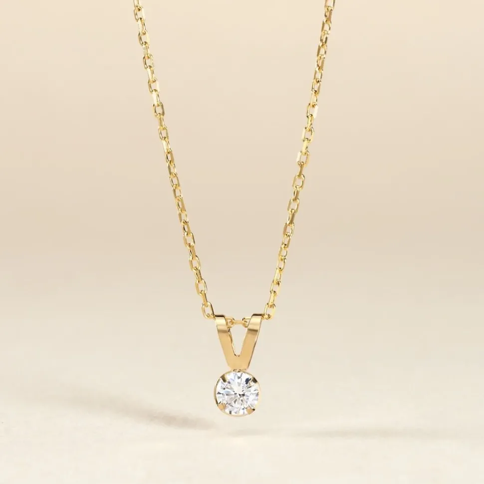 Pendentif Mabila Or Jaune Oxyde De Zirconium