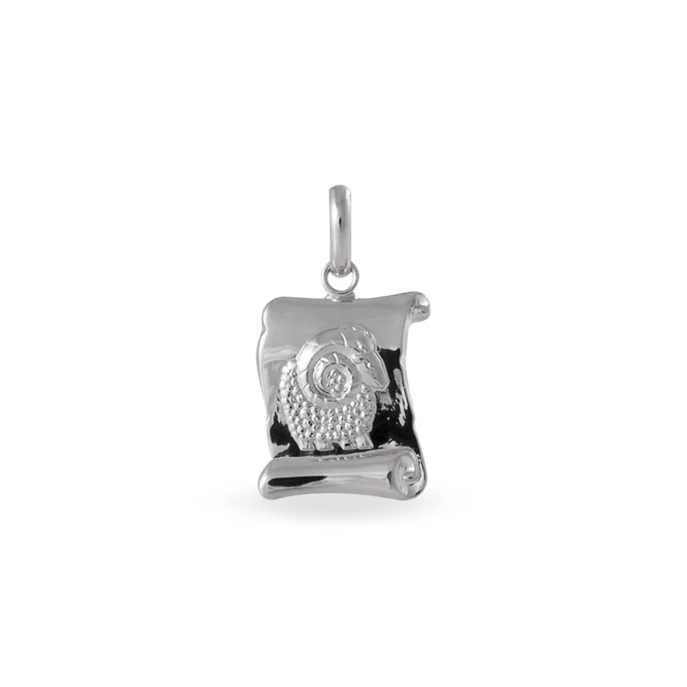 Pendentif Marie-colette Argent Blanc