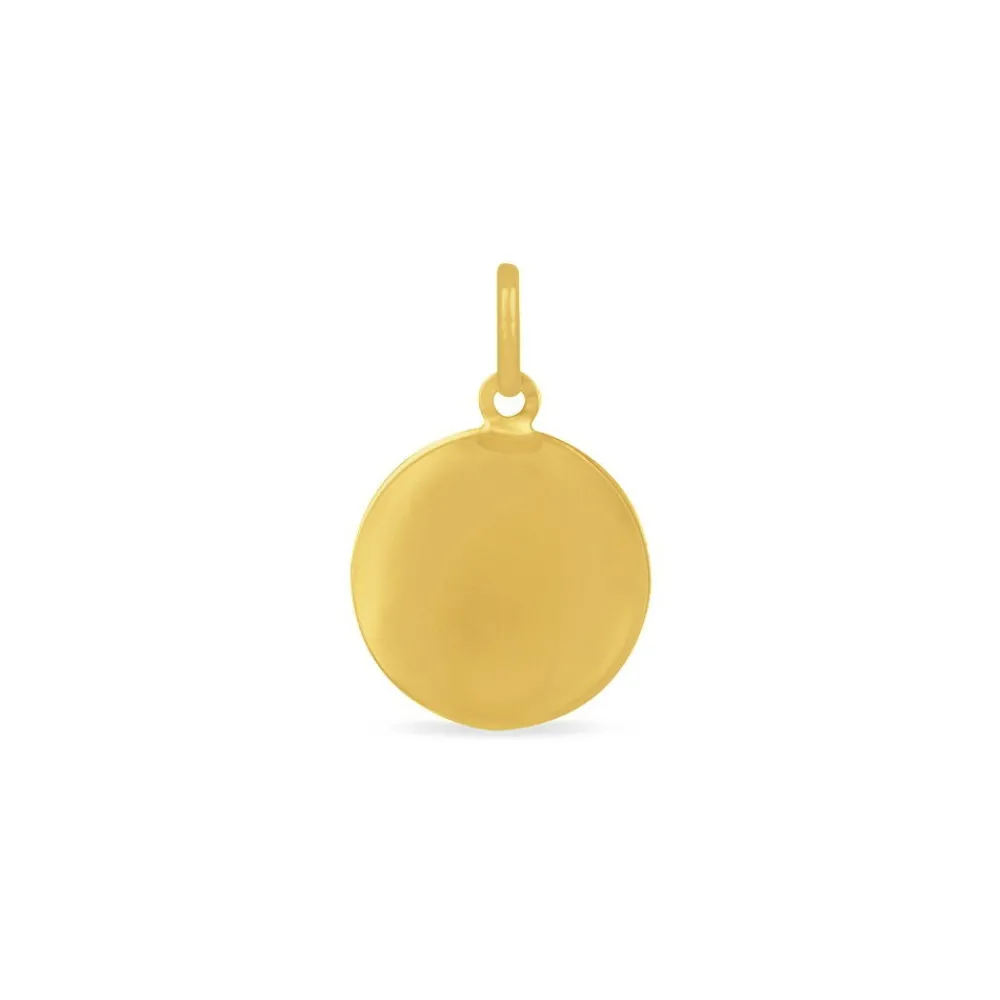 Marc Orian Pendentifs|Pendentifs Personnalisés > Pendentif Mary Vierge Rond Or Jaune