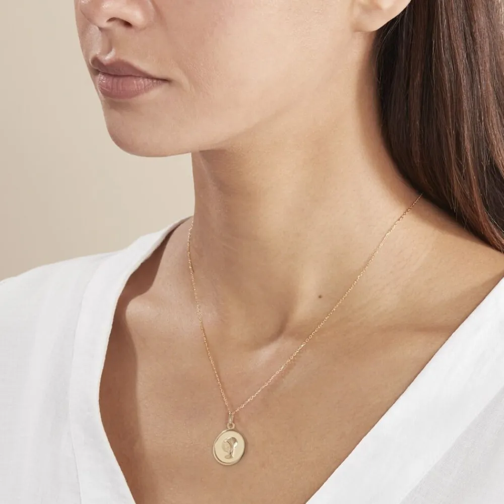 Marc Orian Pendentifs|Pendentifs Personnalisés > Pendentif Mary Vierge Rond Or Jaune